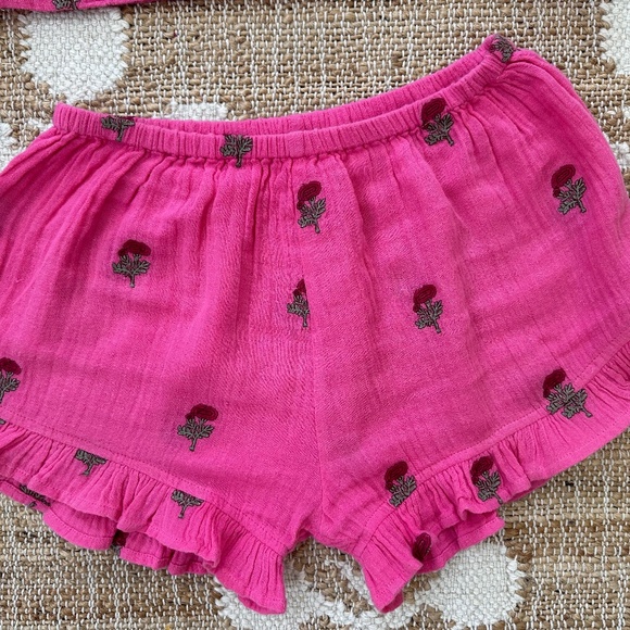 Pink Chicken 2 Piece Pink Floral Short Set - Picture 2 of 5